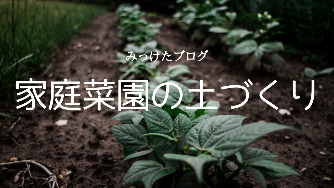 畑の作り方 家庭菜園の土づくり みっけたブログ